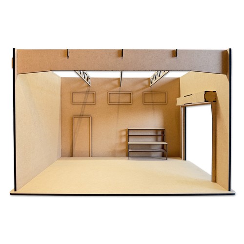 Scale compact garage kit - 1:10,