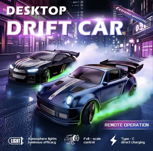 Mini porsche drift car - 1/64, rc